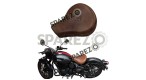Royal Enfield New Classic Reborn 350cc Front Genuine Leather Low Rider Seat - SPAREZO