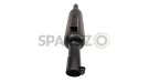 Royal Enfield Meteor 350cc Short Bottle Exhaust Silencer Black - SPAREZO