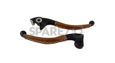 Royal Enfield New Classic Reborn 350cc Leather Covering Levers - SPAREZO