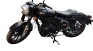 Royal Enfield New Classic Reborn 350cc Leather Low Rider Single Seat Black - SPAREZO