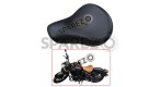 Royal Enfield New Classic Reborn 350cc Genuine Leather Low Rider Seat Black - SPAREZO