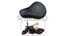 Royal Enfield New Classic Reborn 350cc Genuine Leather Low Rider Seat Black - SPAREZO