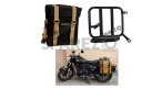 Royal Enfield Classic Reborn 350cc Golden Black RH Military Pannier Bag and Mounting - SPAREZO