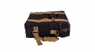 Royal Enfield New Classic Reborn 350cc Military Pannier Black and Golden Color Bags - SPAREZO
