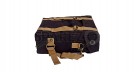 Royal Enfield New Classic Reborn 350cc Military Pannier Black and Golden Color Bags With Fitting - SPAREZO