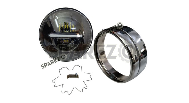 Royal Enfield Classic Reborn 350cc Minus Sign 7" LED Headlight With Rim 2022-2023 - SPAREZO