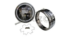 Royal Enfield Classic Reborn 350cc R Sign 7" LED Headlight With Rim 2022-2023 - SPAREZO