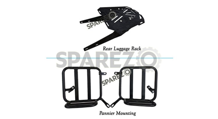 Royal Enfield New Classic Reborn 350cc Pannier Mounting and Rear Luggage Rack 2022-23 - SPAREZO