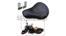 Royal Enfield New Classic Reborn 350cc Genuine Leather Low Rider Seat Black With Spring