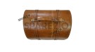 Royal Enfield Meteor 350cc Leather Brown Tan Bags Pair - SPAREZO