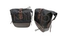 Royal Enfield Hunter 350 Pannier Luggage Bags Brown And Mounting 2022-23 - SPAREZO