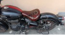 Royal Enfield New Classic Reborn 350cc Front Genuine Leather Low Rider Seat Antique Brown - SPAREZO