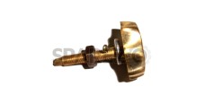 Royal Enfield Solid Brass Tool Box Flower Screw And Nut Pair - SPAREZO