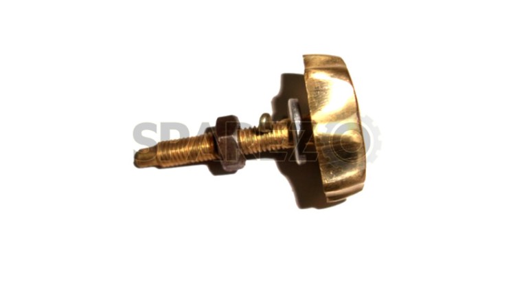 Royal Enfield Solid Brass Tool Box Flower Screw And Nut Pair - SPAREZO