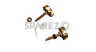 Royal Enfield Solid Brass Tool Box Flower Screw And Nut Pair - SPAREZO