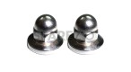 Royal Enfield 2 Chromed M8 Domed Nuts T Cover - SPAREZO
