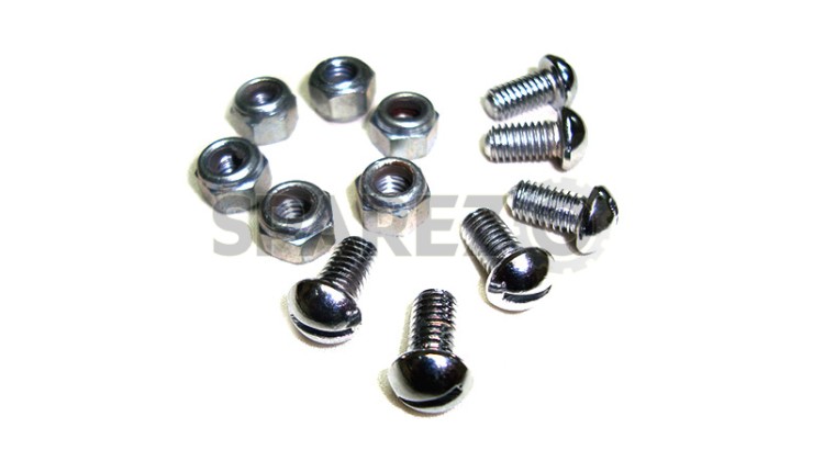 Royal Enfield Front Mudguard Screw And Hex Nut Kit - SPAREZO