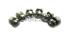Royal Enfield Domed Cap SS Front Mudguard Nut And Bolt - SPAREZO