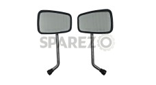 Eliminator Style Rectangular Side Mirror Set Chrome - SPAREZO