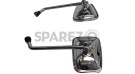 Eliminator Style Rectangular Side Mirror Set Chrome - SPAREZO