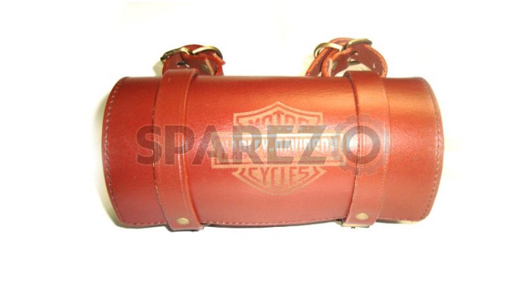 Harley Davidson Pure Leather Tool Roll Bag - Tan - SPAREZO