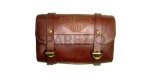 Brand New Handcrafted Genuine Tan Leather Saddle Bag - SPAREZO