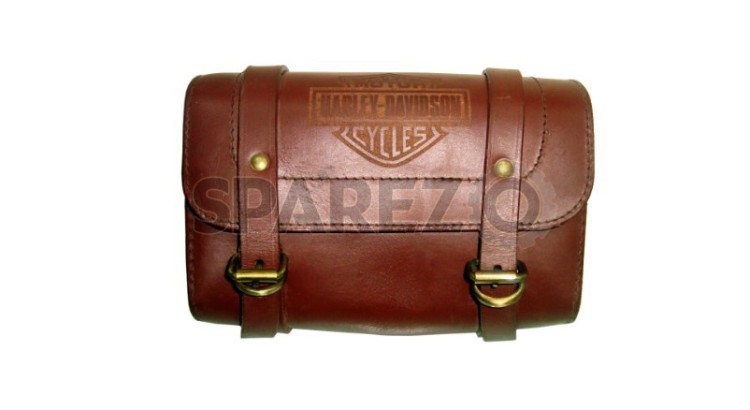 Brand New Handcrafted Genuine Tan Leather Saddle Bag - SPAREZO