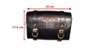 Genuine Leather Black Tool Bag For Triumph - SPAREZO