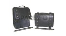 Royal Enfield Set Of Saddle Bag Black Genuine Leather - SPAREZO