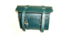 Pair Of Green Leather Saddle Bags For Royal Enfield New - SPAREZO
