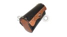 Handcrafted Black & Brown Leather Universal Tool Bag/Tool Roll - SPAREZO