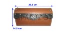 Handcrafted Black & Tan Leather Cruiser Luggage Saddle Bag Tool Bag - SPAREZO