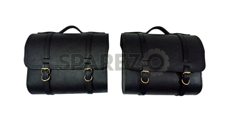 Royal Enfield 350cc 500cc Classic Bike Saddle Bag Pair - SPAREZO