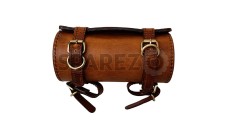 Genuine Leather Tool Roll Bag For Royal Enfield, BSA, Trumph, Norton, AJS    - SPAREZO