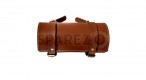 Royal Enfield Tool Roll Bag Brown Color Genuine Leather - SPAREZO