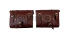 Royal Enfield Classic 350cc 500cc Saddle Bag Pair Cherry Color - SPAREZO