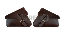 Royal Enfield GT Continental 650 Pannier Leather Bags Pair D1 Brown