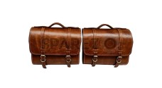 Royal Enfield Classic 350cc 500cc Brown Tan Genuine Leather Luggage Bag