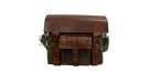 Royal Enfield Classic 500cc Leather and Canvas Bag With Fitting Frame Olive Color - SPAREZO