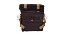 Royal Enfield Black and Golden Pannier Bags For Classic 350cc 500cc - SPAREZO