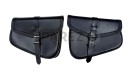 Royal Enfield GT Continental and Interceptor 650 Genuine Leather Black Pannier Bags - SPAREZO