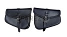 Royal Enfield Meteor 350cc Genuine Leather Pannier Bags Pair Black - SPAREZO