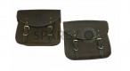 Royal Enfield Genuine Leather Saddle Bags Pair For Classic Models 500cc 350cc - SPAREZO