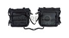 Royal Enfield Classic 350cc 500cc Canvas Saddle Bags Pair Black With Mounting - SPAREZO