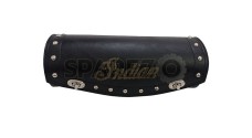 Universal Indian Motorbike Front Side Genuine Leather Tool Bag Black Color D1