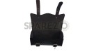 Universal Indian Motorbike Front Side Genuine Leather Tool Bag Black Color D2 - SPAREZO