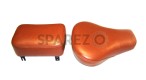 New Royal Enfield Leather Sprung Front And Pillion Seat - SPAREZO