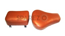 New Royal Enfield Leather Sprung Front And Pillion Seat