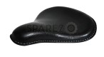 Harley Sportster Steel Based Black Leather Finish Seat Custom Bobber Chopper - SPAREZO