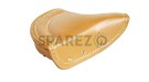 New Royal Enfield Tan VINYL Front Solo Seat With Chrome Springs Complete - SPAREZO